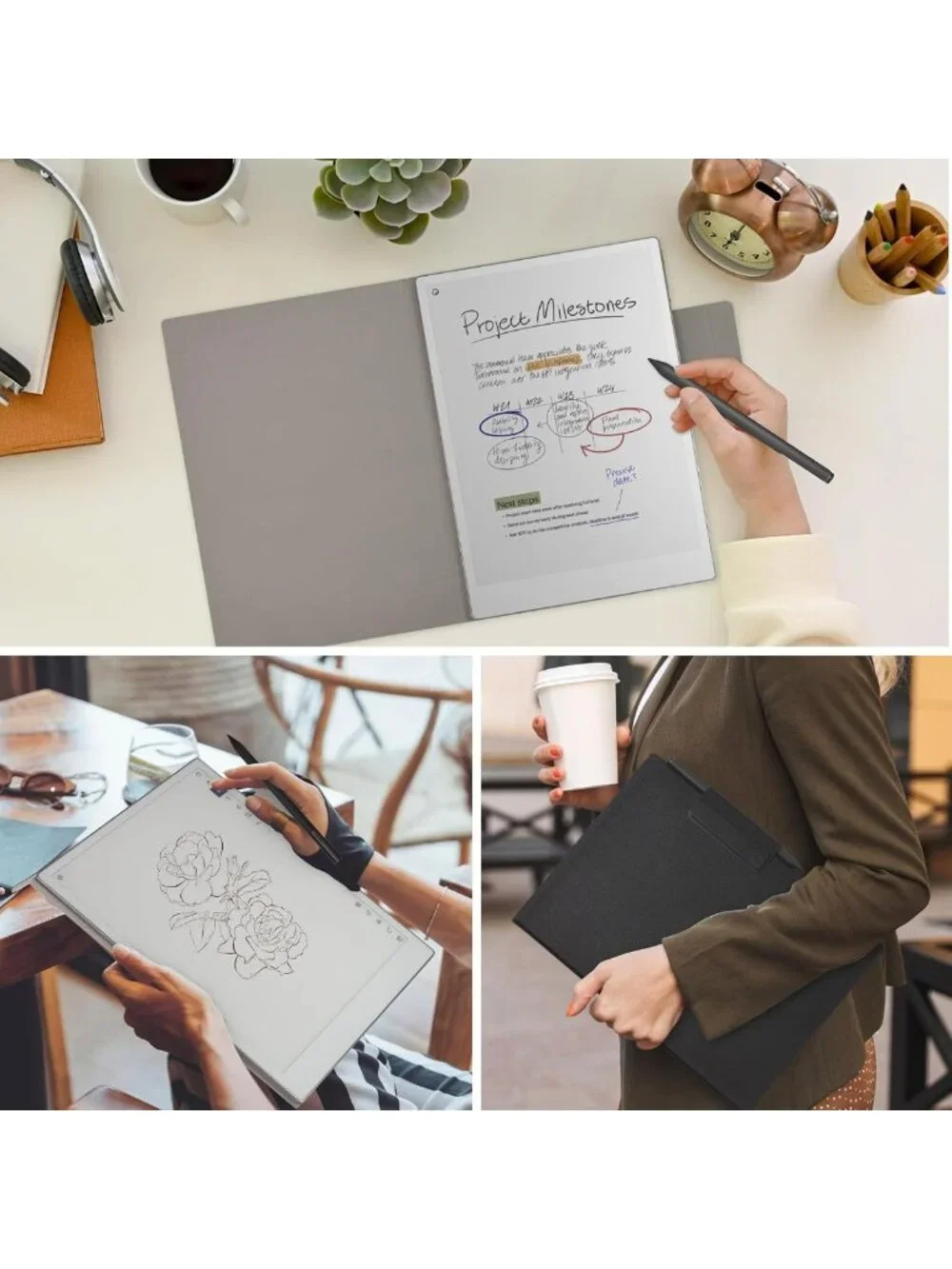 Premium PU Leather Folio Case for Remarkable Paper Pro 11.8